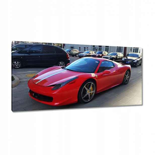 Obrazy 115x55 Červené Ferrari