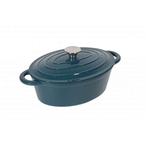 Hrnec oválný hrnec Tierra 34 cm 6,5 l, mořská modrá, Nois