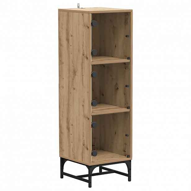 vidaXL Servírovací skříň Artisanový dub 35 x 37 x 117 cm