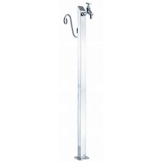 Zahradní hydrant 100 cm Kohoutek Inox „Čtverec“ Dolní