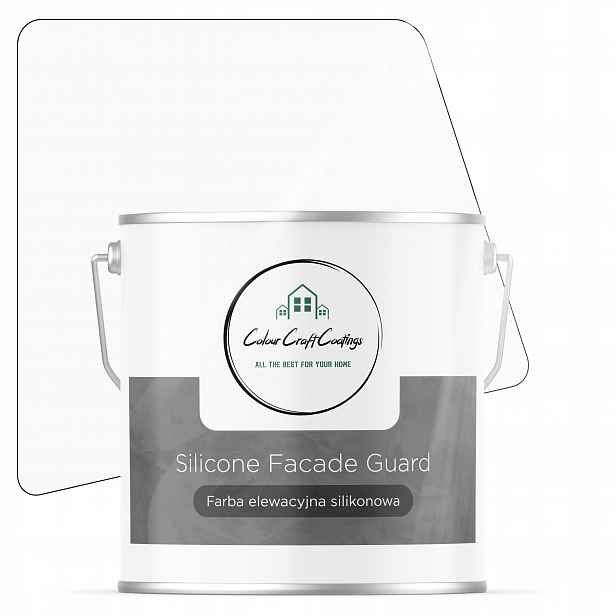 Barva Bílá Sněhová Fasádní Silikonová Vnější Barva 5L F101