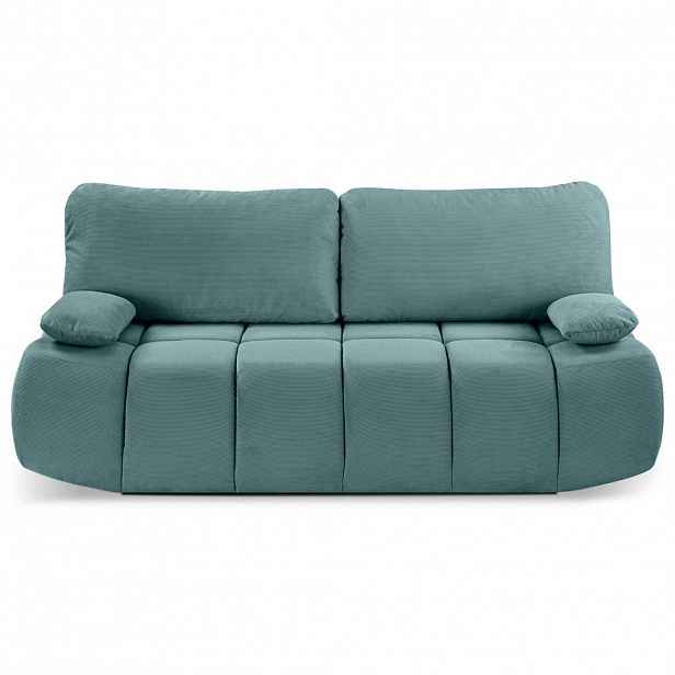 MID.YOU ROZKLÁDACÍ POHOVKA, textil, mátově tyrkysová