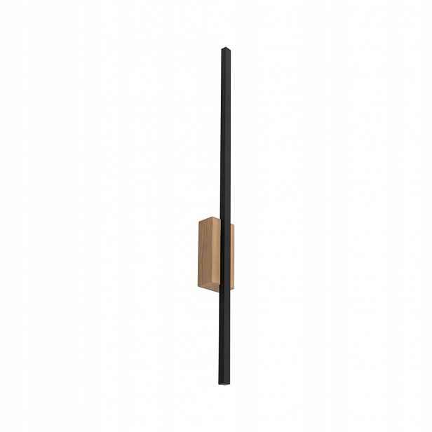Nástěnná Led lampa Černá Dřevěná 79 Cm Moderní minimalismus Tk Lighting