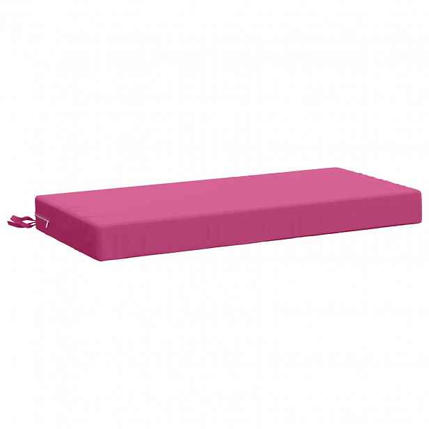 vidaXL Polštář na lavici SOEST 100% polyester Růžová 80 x 40 x 8 cm