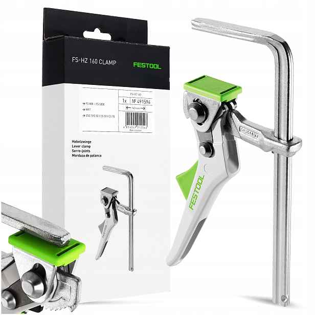 1x Páková Svěrka Festool Fs-hz 160 Svorka truhlářská Svěrky Lišty 491594