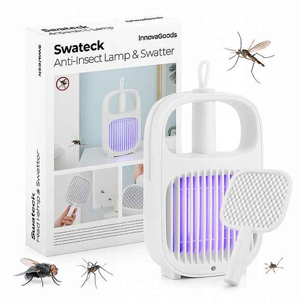 Elektrická Uv insekticidní lampa tlapka mucholapka na mouchy hmyz a komáry
