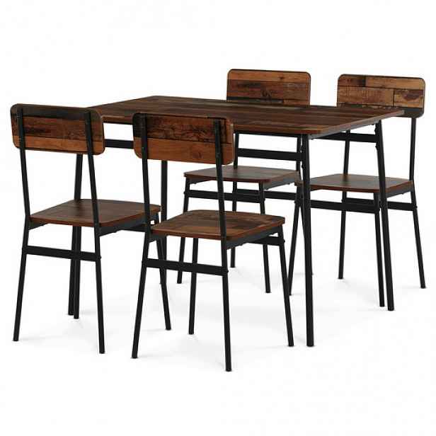 Jídelní set Autronic Hnědá MDF AUT-O2155 OLW2