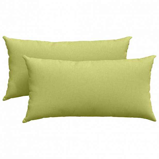 vidaXL Pohovkové polštáře 2 ks textil Světlá zelená 80 x 40 cm