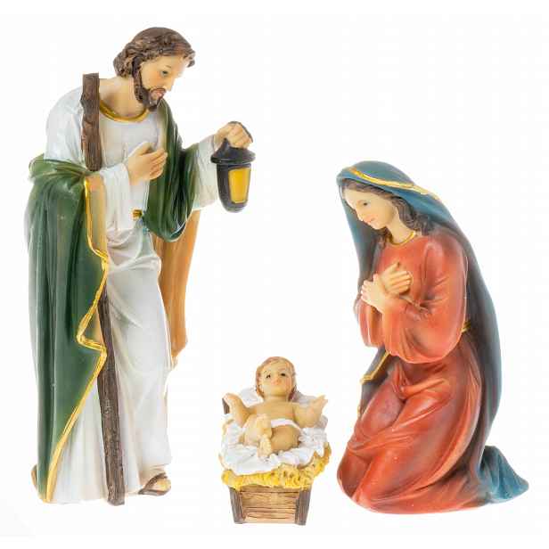 Figurky do vánočního betlému Svatá rodina postavy do betlému 20 cm