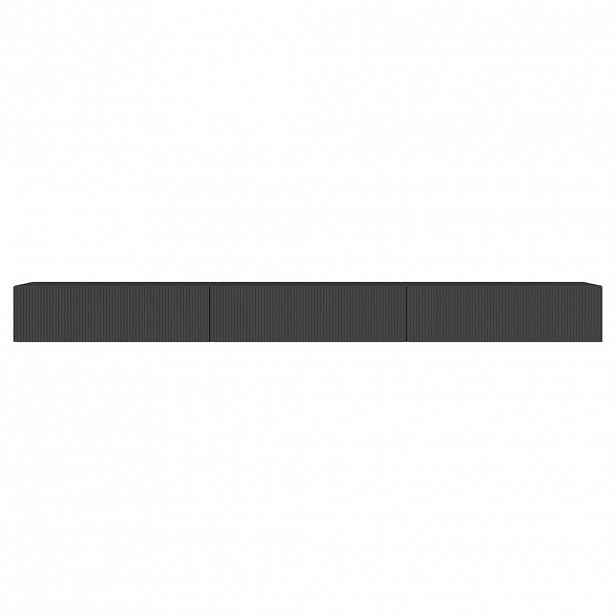 Selsey TV stolek Veldio závěsný černý 300/28/32 cm