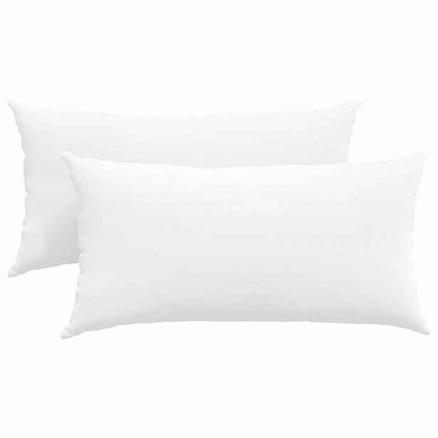 vidaXL Pohovkové polštáře 2 ks textil Bílá 80 x 40 cm