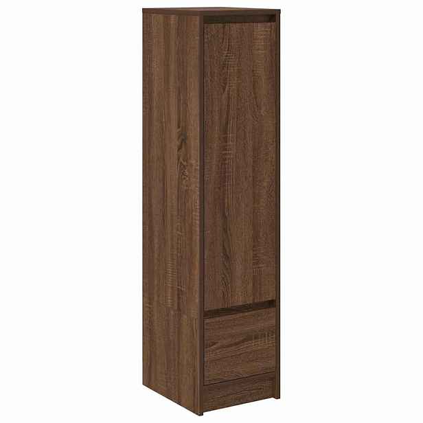 vidaXL Vysoká deska hnědý dub 29,5x34x119,5 cm Dřevěná konstrukce