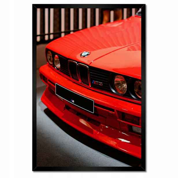 Plakáty v rámu 40x60 Červené Bmw M3 Trojka
