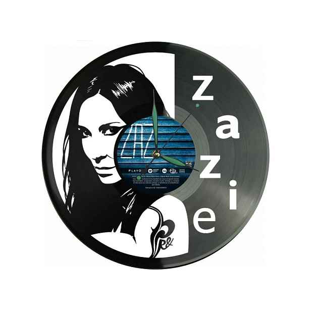 Zazie Zaz Dárek Originální dekorace do domu Hodiny z vinylové desky