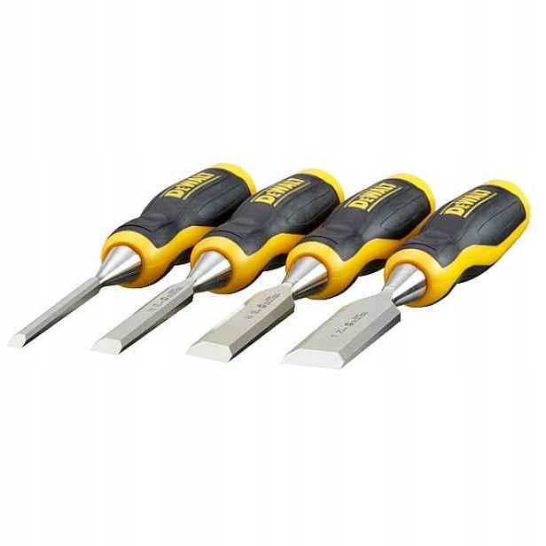DeWalt DWHT0-16063 sada dlát na dřevo 6,12,18,25mm, rukojeť Bi-material