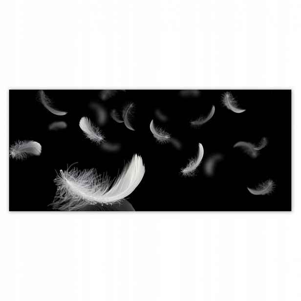 Fototapety 211x91 Padající bílé peří