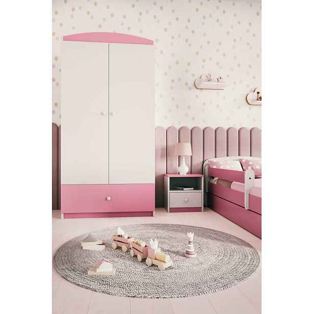 Kocot kids Dětská skříň Babydreams 90 cm růžová