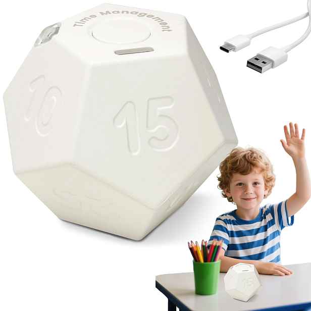 Kuchyňská Minutka Pomodoro Dvanáctistěnná Kancelářský Časovač 3 Režimy Alarmu