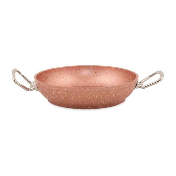 Růžová hliníková pánev Güral Porselen Classic, ø 22 cm