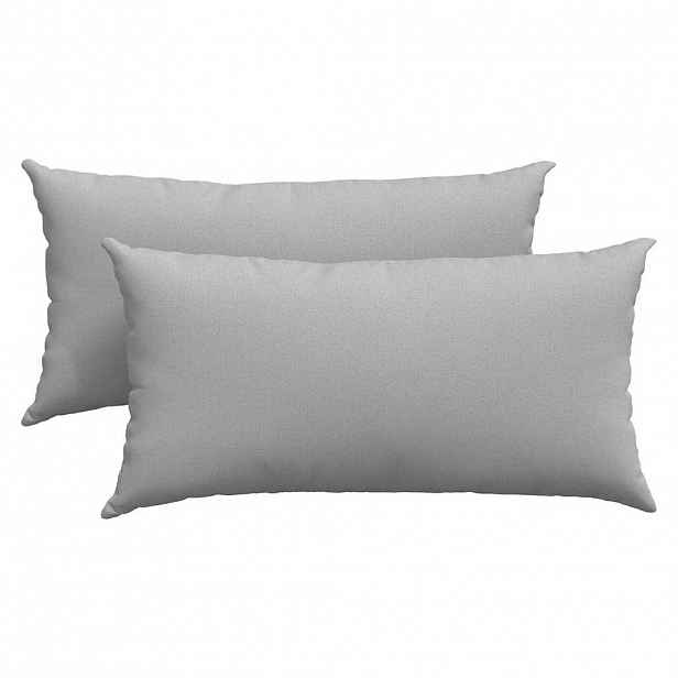 vidaXL Pohovkové polštáře 2 ks textil Oblačno šedá 80 x 40 cm