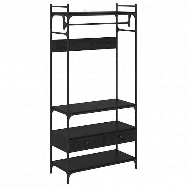 vidaXL Šatní skříň Černý dub 89 x 39 x 184.5 cm Kompozitní dřevo