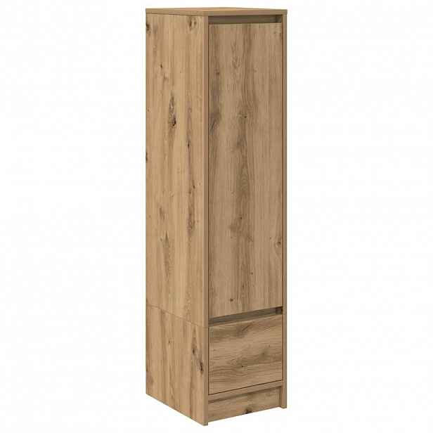 vidaXL Vysoká deska Řemeslnický dub 29,5x34x119,5cm Dřevěná konstrukce