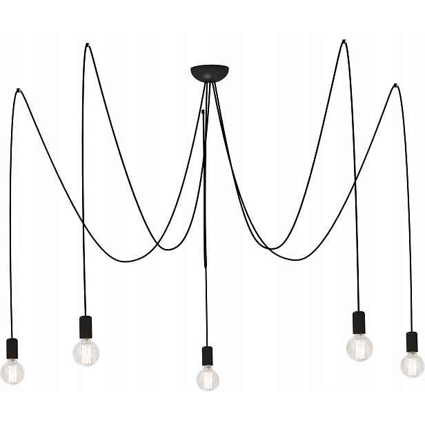 Závěsná Led lampa Nowodvorski Spider černá kovová