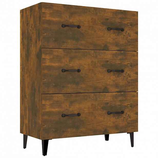 vidaXL Příborník kouřový dub 69,5 x 34 x 90 cm kompozitní dřevo