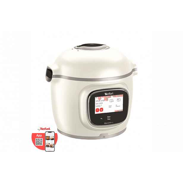 Multifunkční elektrický tlakový hrnec Tefal Cook4me Touch Pro CY9441F2 Bílý + příslušenství