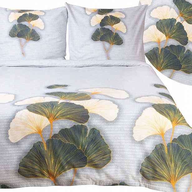 Povlečení Flanelové 220x200 Hrubý Teplý List Ginkgo