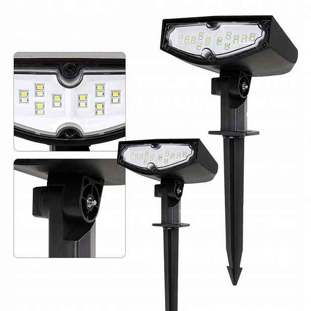 Solární Lampa Led Zahradní Zapichovací Lampa Do Zahrady, 2 Kusů