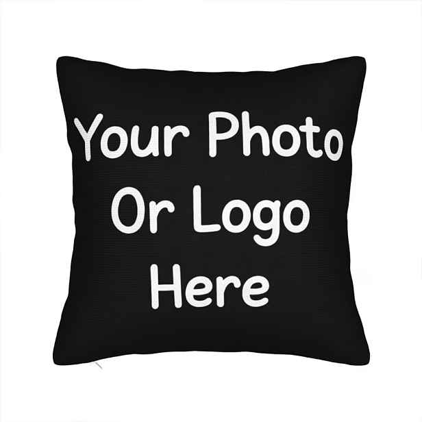 TEMU 1ks Plyšový povlak na polštář s vlastní fotografií vhodný pro pohovku, postel, křeslo, potah na polštář, personalizované nahrání fotografie pro