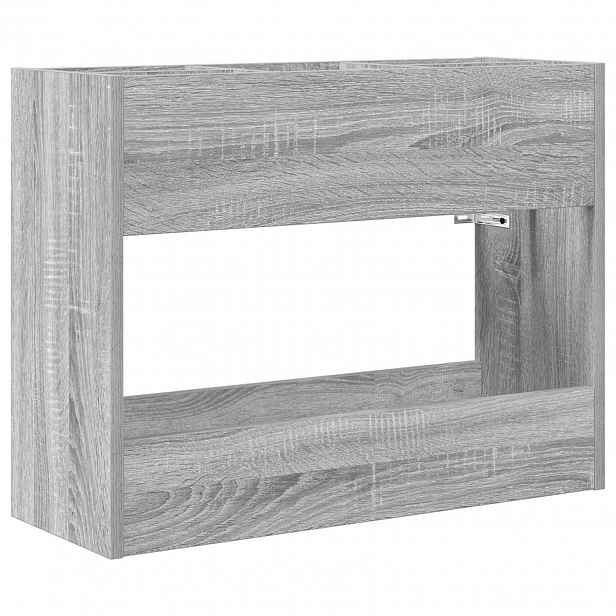 vidaXL Stojan na slunečníky s úložištěm Šedá Sonoma 65 x 24 x 50 cm