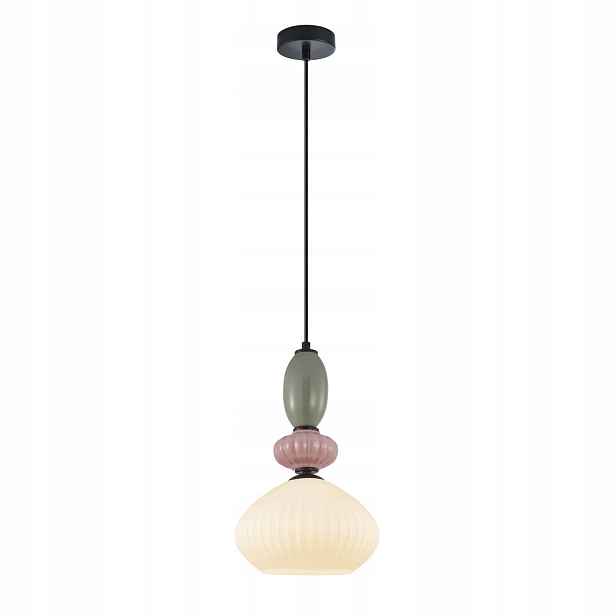 Altra PND-36787-1A-BK-WH Závěsná lampa s porcelánovými stínítky
