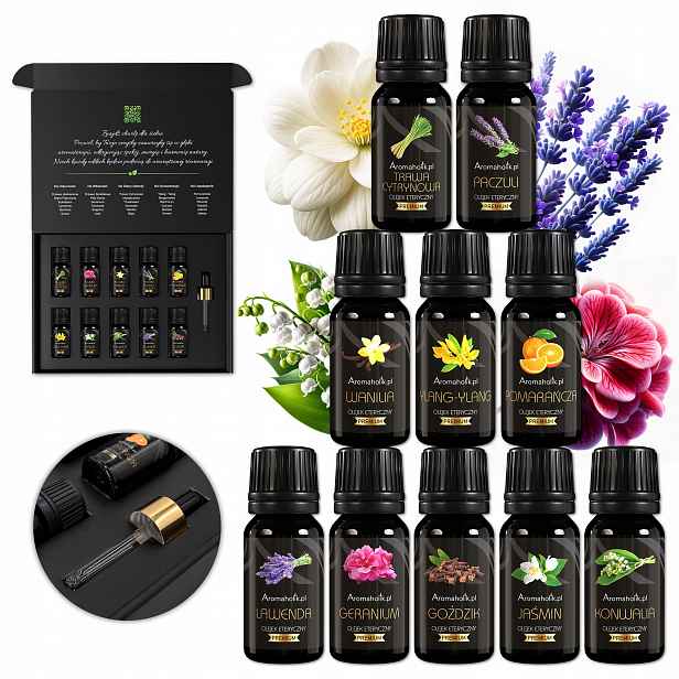Éterické oleje do aromaterapeutické sauny Dárek 10 ks