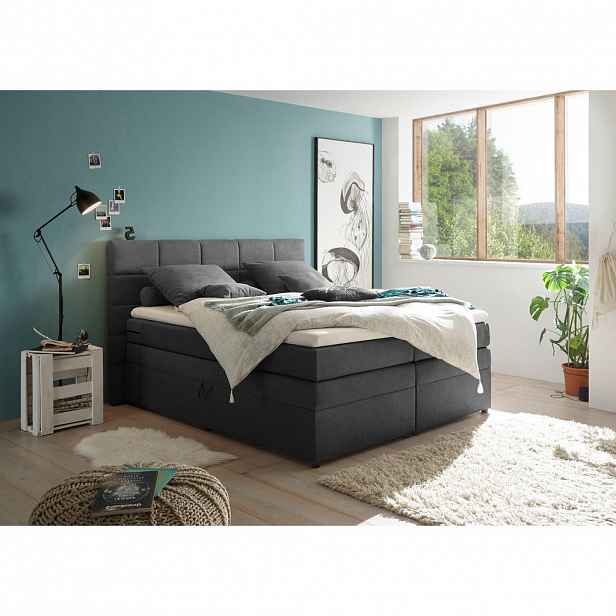 MID.YOU POSTEL BOXSPRING, 180/200 cm, jílová barva