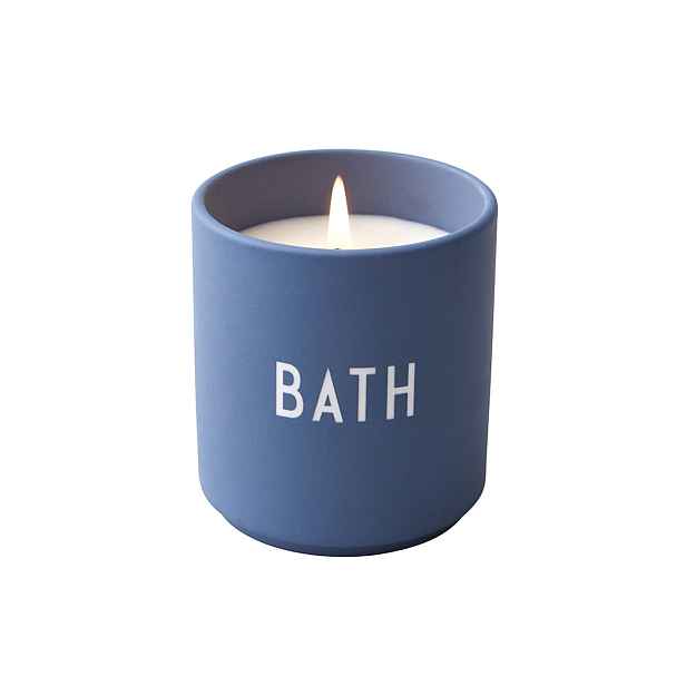 Velká vonná svíčka DESIGN LETTERS BATH - modrá