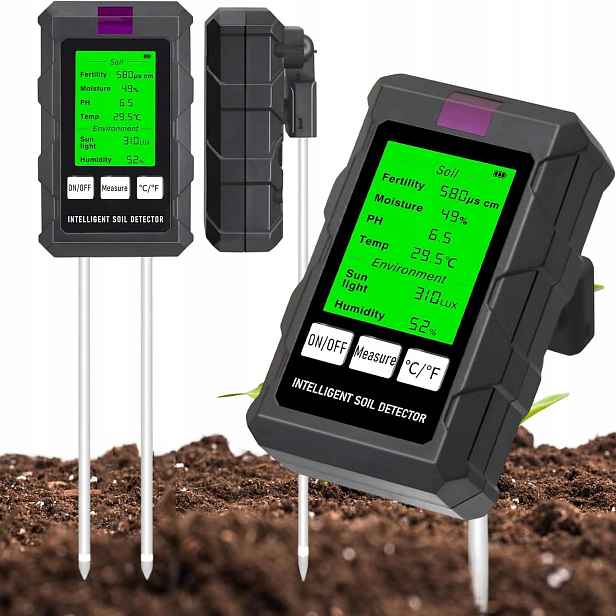 6V1 Půdní Měřič Kyselinoměr Tester Ph Zeminy Pro Měření Zahradní Půdy