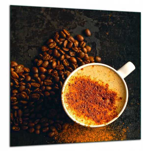 Skleněná Ochranná Deska Panel Lepidlo 60x65 Káva