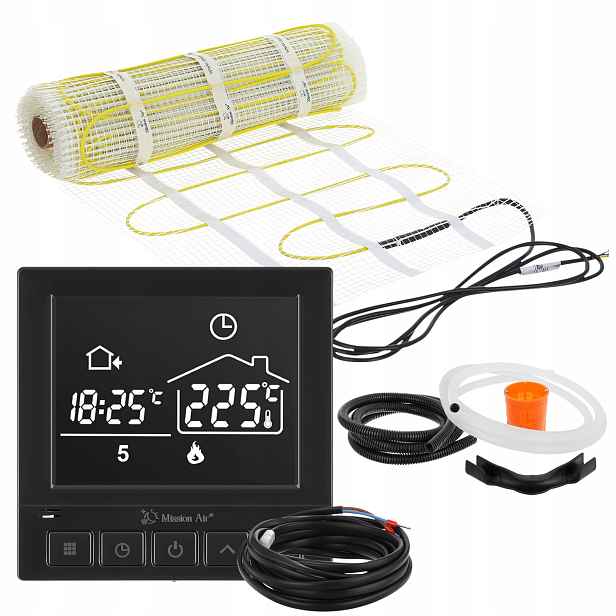 Komplet podlahového vytápění podlahy vyhřívací podložka o výkonu 160 W/m² 3 m²