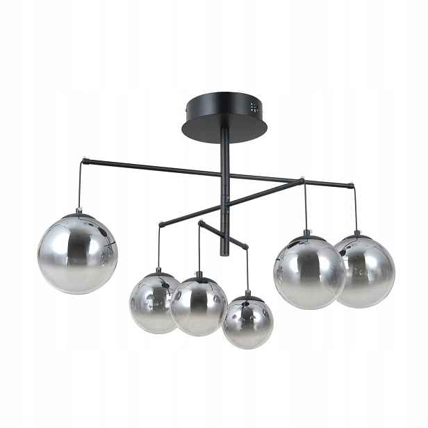 Velada PND-34381-6-BK Elegantní závěsná Led lampa