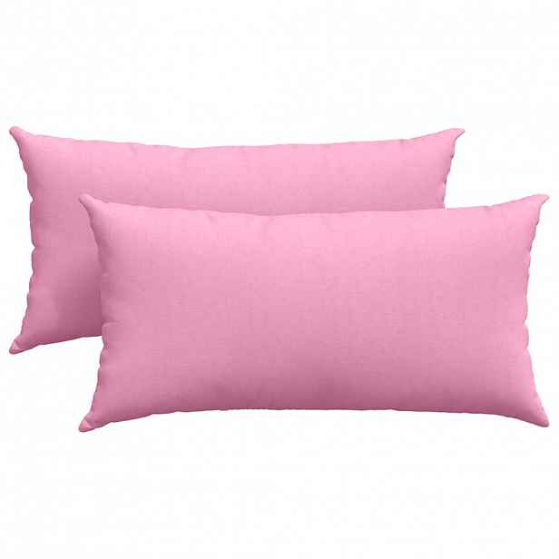 vidaXL Pohovkové polštáře 2 ks textil Růžová 80 x 40 cm