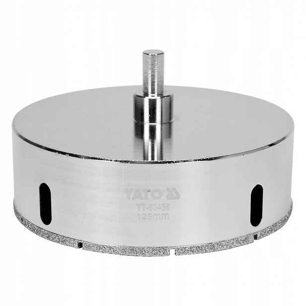 Vrták diamantový Yato YT-60436 125 mm na slinutou dlažbu a keramiku, pro mokré/suché použití