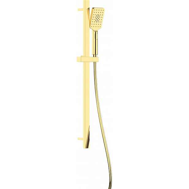Alpinia gold Sprchový set, 3-funkční, s posuvnou tyčí (NGA_Z52K) /ka/
