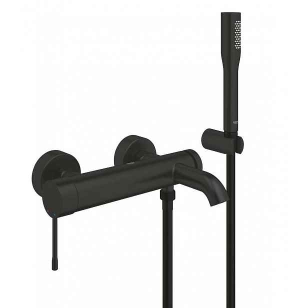 Grohe Essence New - Vanová baterie s příslušenstvím, matná černá 336282431