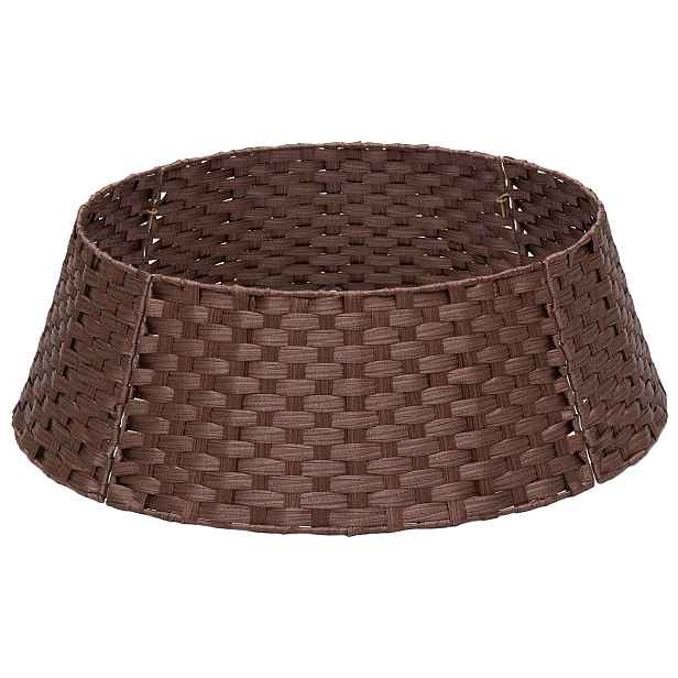 vidaXL Vánoční obojek na stromek Kulatý Tmavě hnědá Průměr 45 x 22 cm
