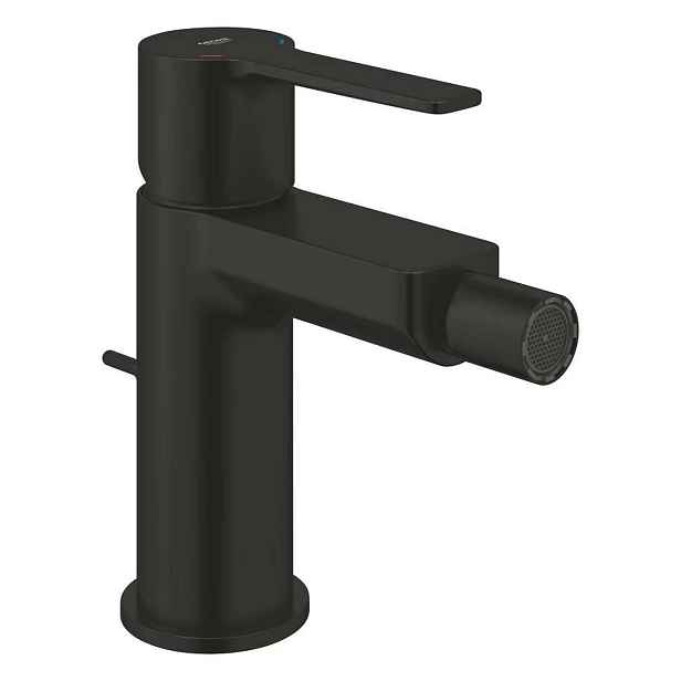 Grohe Lineare New - Bidetová baterie s výpustí, matná černá 338482431