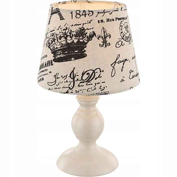 Hnědá stolní lampa Metalic s teplým leskem do obývacího pokoje Globo