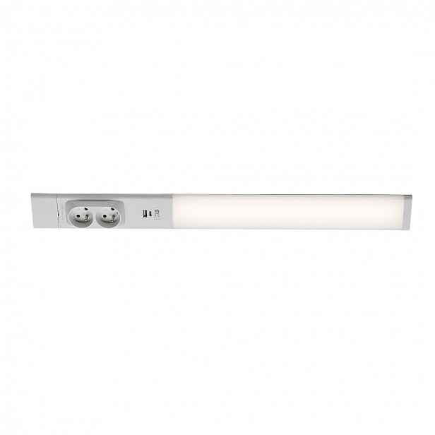 Led podskříňkové svítidlo se zásuvkou, Usb a vypínačem Rabalux