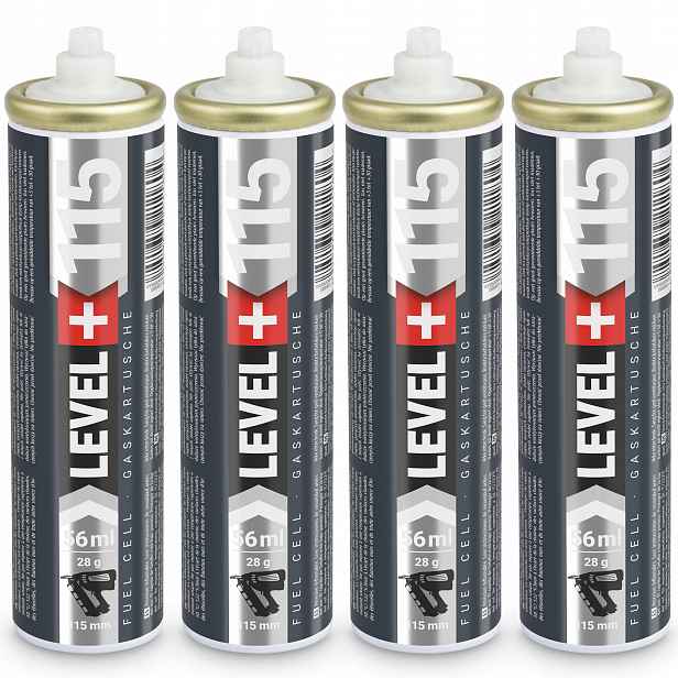 Plynové bombičky do sazečů 4ks 152 mm 56 ml L+115